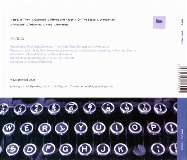 Image of Back Cover of CD - VG/VG+ - WIRE, Mind Hive (Pinkflag; PF25CD, Europe 2020, Digipak), ,  - 3416106C