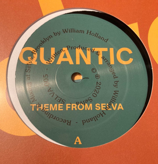 Image of Front Cover of 12" - /VG - QUANTIC, Theme From Selva (Selva Recording; SELVA-005, UK & US 2020, Plain Sleeve), strong VG. no company sleeve (plain sleeve only),  - 3446038S