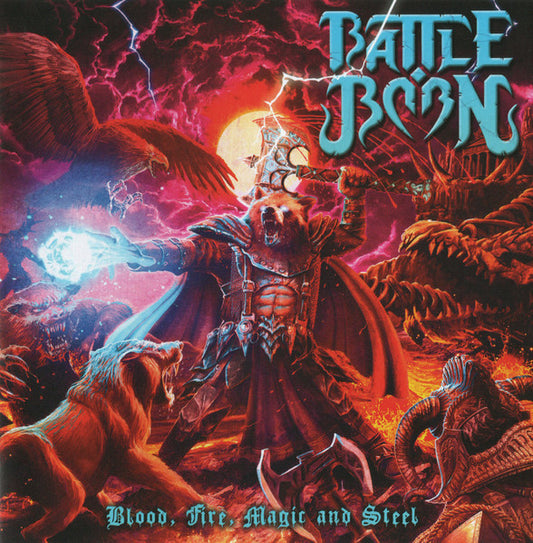 Image of Front Cover of CD - EX/EX - BATTLE BORN, Blood, Fire, Magic And Steel (Prosthetic Records; PROS105822, US 2023, Jewel Case, Booklet), ,  - 3436025E
