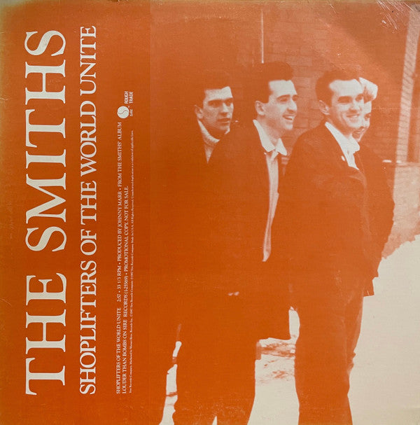 Image of Front Cover of 12" - VG/VG+ - THE SMITHS, Shoplifters Of The World Unite (Sire ; PRO-A-2712, US 1987, Rare US Promo Copy, Picture Sleeve), Very light edge wear, strong VG sleeve. Pristine disc.,  - 3446086S