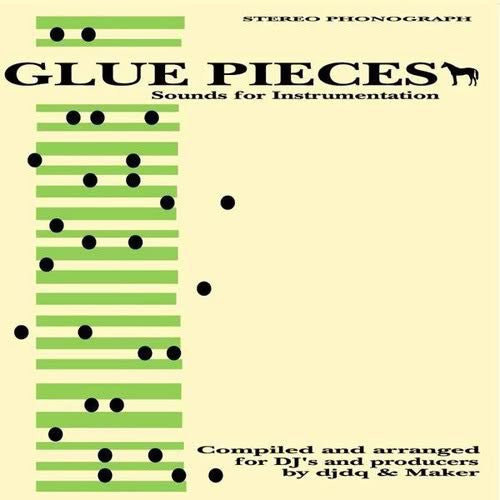 Image of Front Cover of LP - VG+/VG+ - DJ DQ & MAKER, Glue Pieces Vol.1 (Sounds for Instrumentation) (Industrial Carpet Fibers; ICF-001, US 2007), Light marks only.,  - 3426032E