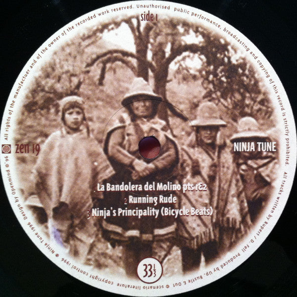 Image of Label Cover of 2xLP - VG/G+ - UP, BUSTLE AND OUT, One Colour Just Reflects Another (Ninja Tune; ZEN 19, UK 1996), Sleeve in strong VG, slight wear on corner only. Vinyl has light marks only, plays VG. No booklet.,  - 3446115S