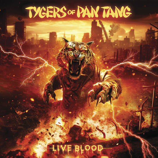 Image of Front Cover of CD - EX/EX - TYGERS OF PAN TANG, Live Blood (Mighty Music; PMZ411CD, Europe 2024, Jewel Case, Booklet), ,  - 3436029E