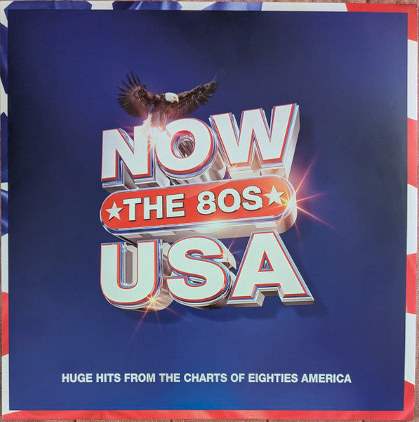 Image of Front Cover of 3xLP - VG+/EX - VARIOUS, Now The 80s USA (Huge Hits From The Charts Of Eighties America) (Sony Music; LPNNNOW143, UK 2023, Red, White & Blue Vinyl), ,  - 3446142S