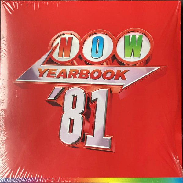 Image of Front Cover of 3xLP - VG+/VG - VARIOUS, Now Yearbook '81 (Sony Music; LPYBNOW81, UK 2022, Black Inners, Red Vinyl), Strong VG, hairlines. Corner bump, creasing and indents.,  - 3446143S