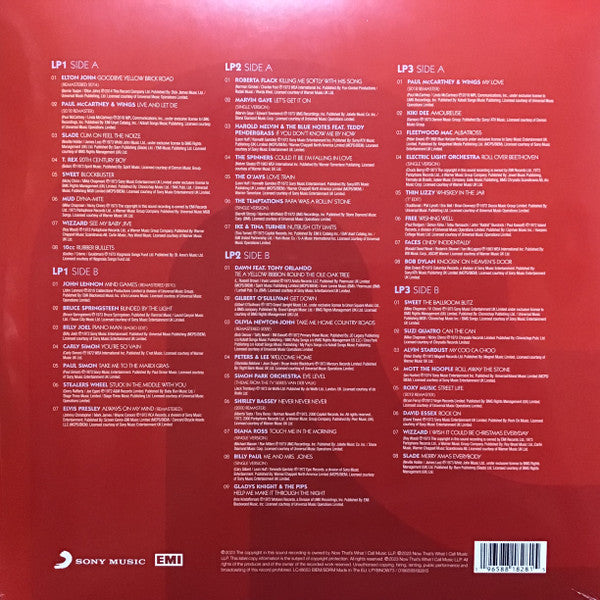 Image of Back Cover of 3xLP - VG+/EX - VARIOUS, Now Yearbook '73 (Sony Music; LPYBNOW73, UK 2023, Black Inners, Red Vinyl), ,  - 3446144S