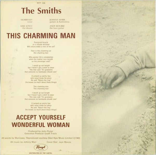 Image of Back Cover of 12" - VG/G+ - THE SMITHS, This Charming Man (Rough Trade "Dome" Labels; RTT 136, UK 1983, No "The Smiths" & "No Dome" Logo Sleeve, B-Side Remastered By Porky), Light marks.,  - 3416173C