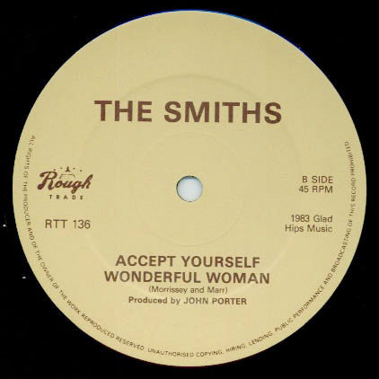Image of Label Cover of 12" - VG/G+ - THE SMITHS, This Charming Man (Rough Trade "Dome" Labels; RTT 136, UK 1983, No "The Smiths" & "No Dome" Logo Sleeve, B-Side Remastered By Porky), Light marks.,  - 3416173C