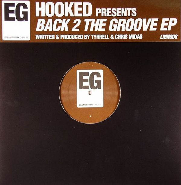 Image of Front Cover of 12" - /G+ - HOOKED, Back 2 The Groove EP (Elementary Group ; LMN 008, UK 2004, Plain Sleeve), lots of faint marks. no stickered sleeve,  - 3446159S