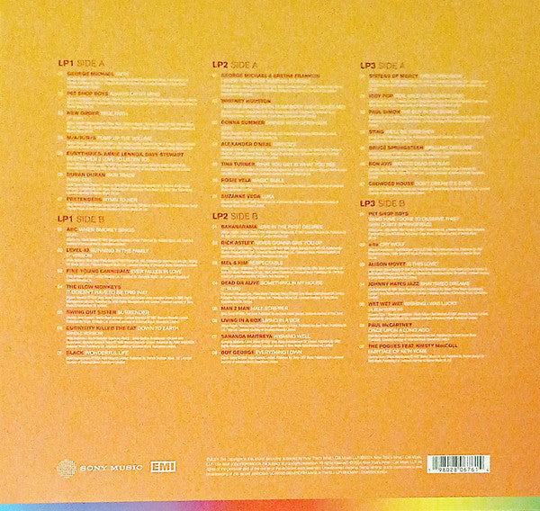 Image of Back Cover of 3xLP - VG+/EX - VARIOUS, Now Yearbook '87 (Sony Music; LPYBNOW87, UK 2024, Black Inners, Orange Vinyl), Still in shrinkwrap.,  - 3446199S