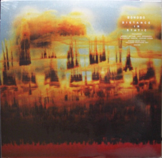 Image of Front Cover of 2xLP - NEW/NEW - BONOBO, Distance in Static (Ninja Tune; ZEN328N, UK 2026, Inner, Postcards, Indie Exclusive Pastel Blue Vinyl), , Bonobo, AKA Simon Green, returns with his new album Distance in Static   evoking fragments of memory and meaning echoed across more than two decades at the forefront of electronic music. The acclaimed British musician, producer and DJ   known for his richly textured, globally influenced sound palette   continues his long-standing tradition of inspired col