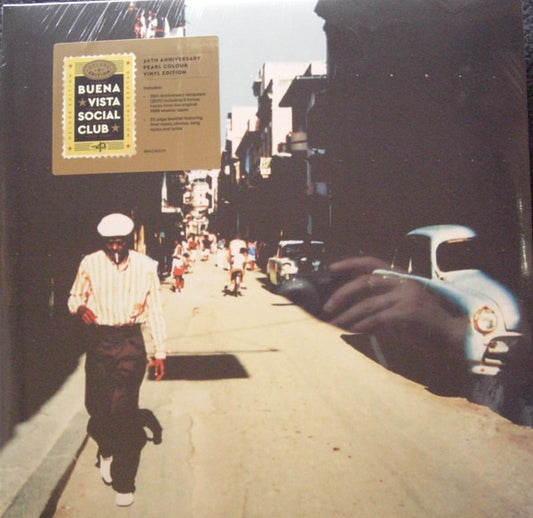Image of Front Cover of 2xLP - NEW/NEW - BUENA VISTA SOCIAL CLUB, Buena Vista Social Club (30th Anniversary Edition) (BMG; 964236520, UK 2026, Booklet, Limited Edition 30th Anniversary Edition Pearl Vinyl ), , Celebrating 30 years since  Buena Vista Social Club  was released, this classic will be made available on limited edition pearl vinyl and features the remastered audio and bonus tracks released as part of the album s 25th Anniversary in 2021. Masterminded by the trio of Cuban bandleader Juan de Marcos