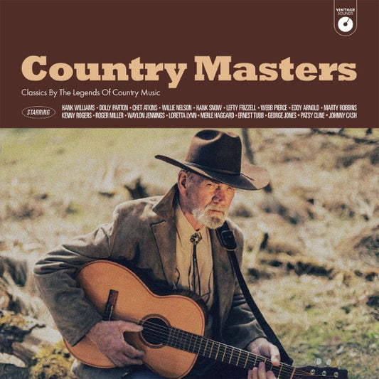 Image of Front Cover of LP - NEW - VARIOUS ARTISTS, Vintage Sounds Country Masters (Wagram Music; 3513546, UK 2026, Black Vinyl), , The Vintage Sounds Vinyl Collection is back with a new volume dedicated to Country Music. From Dolly Parton to Patsy Cline, from Kenny Rogers to Willie Nelson, redisocer 18 of the best ever country tracks in remastered versions. - 9411161C
