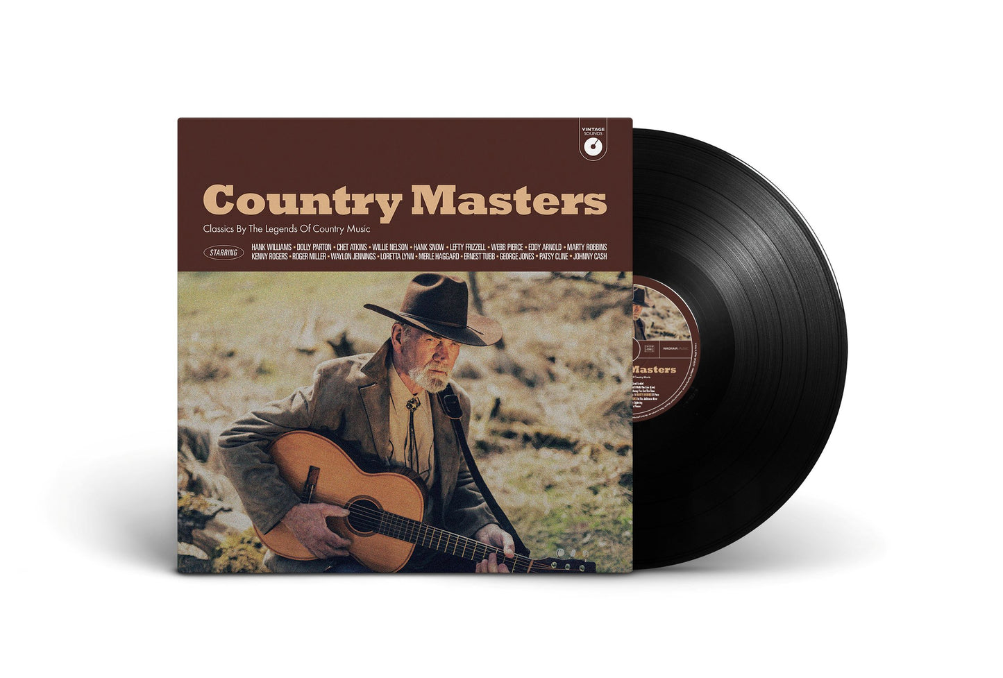 Image of Back Cover of LP - NEW/NEW - VARIOUS ARTISTS, Vintage Sounds Country Masters (Wagram Music; 3513546, UK 2026, Black Vinyl), , The Vintage Sounds Vinyl Collection is back with a new volume dedicated to Country Music. From Dolly Parton to Patsy Cline, from Kenny Rogers to Willie Nelson, redisocer 18 of the best ever country tracks in remastered versions. - 9411161C