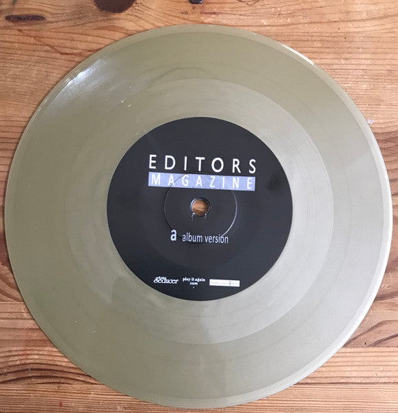 Image of Label Cover of 7" - VG+/VG+ - EDITORS, Magazine / Acoustic Version (Sonic Seducer; none, Germany 2018, Picture Sleeve, Gold Vinyl ,Numbered Limited Edition of 249), 246/249,  - 3456003S