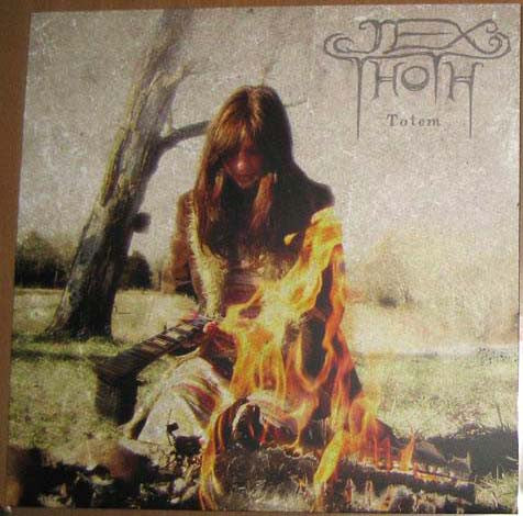 Image of Front Cover of 12" - VG/VG+ - JEX THOTH, Totem (I Hate Records; IHR 039, Sweden 2009, Label Newspaper, White Vinyl, Limited to 400 Copies), With label newspaper. Seam split to top edge,  - 3446244S