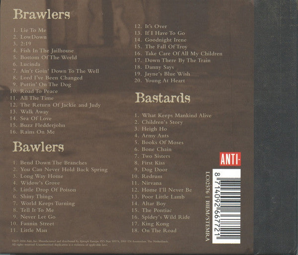Image of Back Cover of 3xCD - EX/EX - TOM WAITS, Orphans - Brawlers, Bawlers and Bastards (ANTi; 6677-2, UK 2006, Book Slv, Limited Edition), ,  - 3336027E