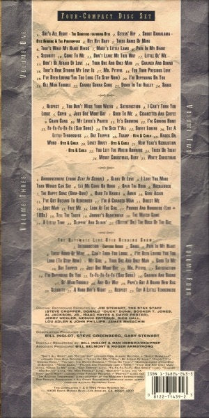 Image of Back Cover of 4xCD - VG/VG+ - OTIS REDDING, Otis! - The Definitive Otis Redding (Rhino Records; R2 71439, US 1993, Box Set, Booklet), ,  - 3416374C