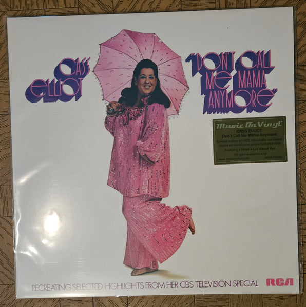 Image of Front Cover of LP - VG+/EX - CASS ELLIOT (THE MAMAS & THE PAPAS), Don't Call Me Mama Anymore (Music On Vinyl; MOVLP3620, Europe 2024 Reissue, Numbered Limited Edition of 10,000, Purple Vinyl), No. 389,  - 3416332C