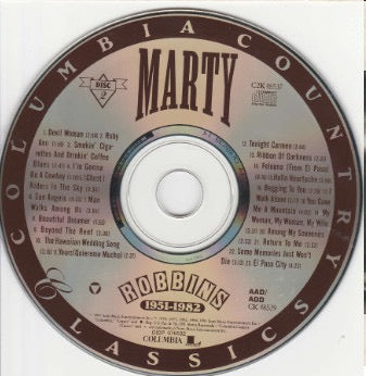 Image of Label Cover of 2xCD - VG+/VG+ - MARTY ROBBINS, The Essential Marty Robbins 1951-1982 (Columbia; C2K 48537, US Reissue, Box Set, Booklet), ,  - 3416375C