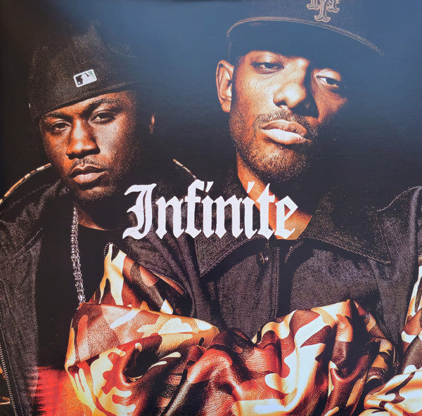 Image of Front Cover of 2xLP - EX/VG - MOBB DEEP, Infinite (Mass Appeal; MSAP182VAR, US 2025, Gatefold In Stickered Shrinkwrap, Insert, Orange Vinyl), Side C/D fogged on both sides, plays well. Unsealed stickered shrink.,  - 3416266C