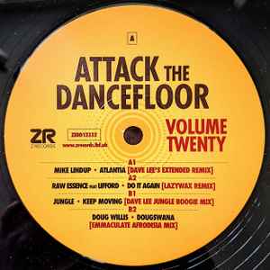 Image of Front Cover of 12" - /EX - VARIOUS, Attack The Dancefloor Volume Twenty (Z Records; ZEDD12332, UK 2022), , A1 - Mike Lindup - Atlantia (Dave Lee s Extended Remix)A2 - Raw Essence Feat Lifford - Do it Again (Lazywax Remix)B1 - Jungle (12) - Keep Moving (Dave Lee Jungle Boogie Mix)B2 - Doug Willis - Dougswana (Emmaculate Afrodisia Mix) - 3426138E