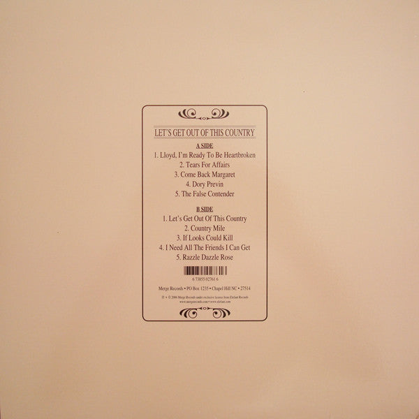 Image of Back Cover of LP - EX/EX - CAMERA OBSCURA, Let's Get Out Of This Country (Merge Records ; MRG276LP, US 2009 Reissue, Inner, NOT 180 Gram Vinyl), ,  - 3426088E
