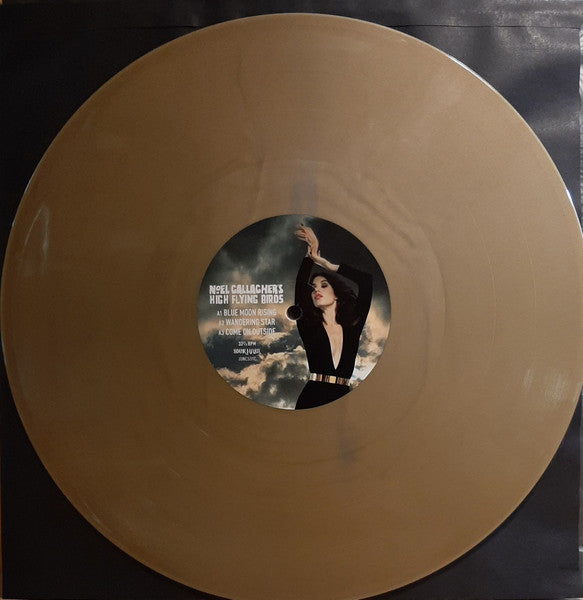 Image of Label Cover of 12" EP - VG+/EX - NOEL GALLAGHER'S HIGH FLYING BIRDS, Blue Moon Rising (Sour Mash; JDNC53TC, Europe 2020, Picture Sleeve, Black Inner, Gold Vinyl), ,  - 3416392C