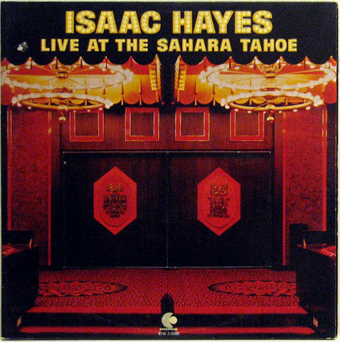 Image of Front Cover of 2xLP - G+/VG - ISAAC HAYES, Live At The Sahara Tahoe (Enterprise; ENS-2-5005, US 1973, Die Cut Gatefold Sleeve), Some wear / light damage on sleeve corners, along opening and spine, and at corners of die-cut doors,  - 3416415C