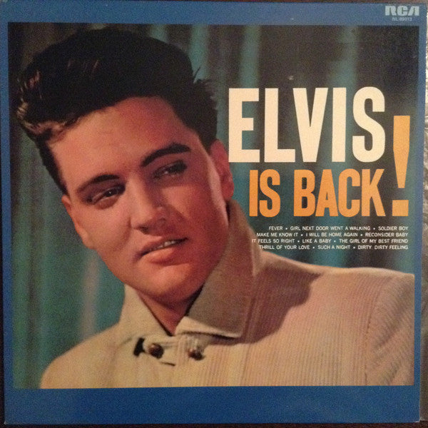 Image of Front Cover of LP - VG/VG+ - ELVIS PRESLEY, Elvis Is Back! (RCA; NL-89013, Spain 1985 Reissue, Circled K On Rear Of Sleeve), Edge wear, small sticker mark to sleeve varnish.,  - 3416393C