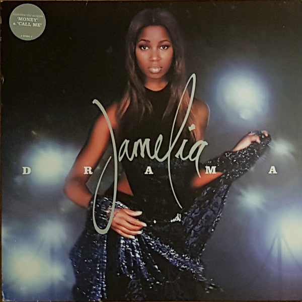 Image of Front Cover of 2xLP - G/G - JAMELIA, Drama (Rhythm Series; 724352722716, UK 2000, 2 Inners), Sleeve and inners liquid damaged / stained, creased and worn; sticker damage on front. Also hype sticker upside down,  - 3416419C