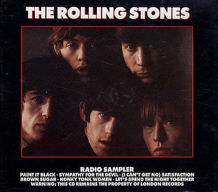 Image of Front Cover of CD - VG+/VG+ - THE ROLLING STONES, Radio Sampler (London Records; RSCD1, UK 1990, CD Single Case), ,  - 3416338C