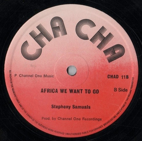 Image of Front Cover of 12" - G/VG+ - TONY TUFF / STEPHANIE SAMUELS, Deliver Me / Africa We Want To Go (Cha Cha; CHAD 11, UK 1979, Company Sleeve), ,  - 3416469C
