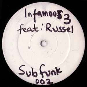 Image of Front Cover of 12" - /VG - INFAMOUS 3, What You Gonna Do (Subfunk; SF 002, UK 1998, White Label Promo), Marks on both sides of disc. Writing on white label.,  - 3446256S