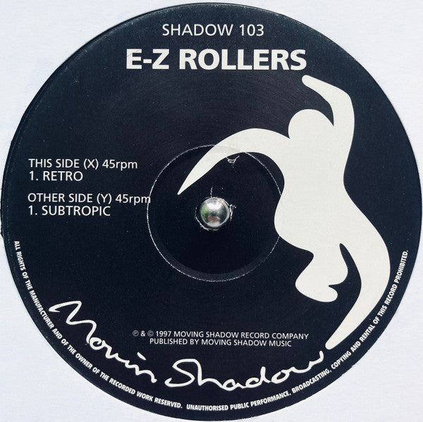 Image of Label Cover of 12" - VG/VG - EZ ROLLERS, Retro / Subtropic (Moving Shadow; SHADOW 103, UK 1997, Picture Sleeve), ,  - 3426160E