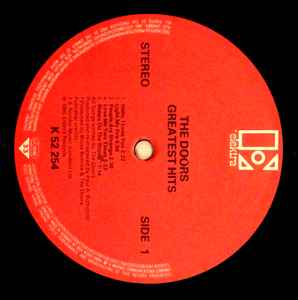 Image of Label Cover of LP - G+/VG - THE DOORS, Greatest Hits (Elektra; ELK 52254, Europe 1980s Reissue, Inner, No Rights Society), Hairlines, spine seam split,  - 3446272S