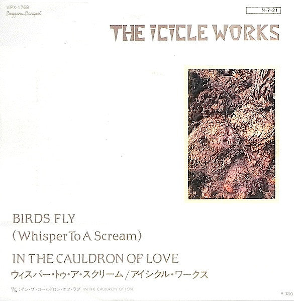 Image of Front Cover of 7" - VG/VG+ - THE ICICLE WORKS, Birds Fly (Whisper To A Scream) / In The Cauldron Of Love (Beggars Banquet; VIPX-1768, Japan 1984, Promo, Single Sheet Sleeve), ,  - 3416352C