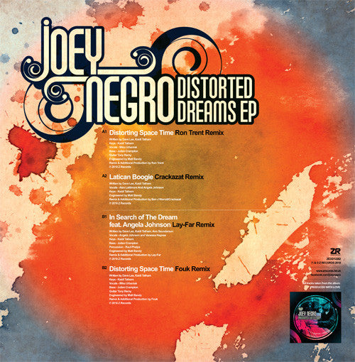 Image of Back Cover of 12" - VG/EX - JOEY NEGRO, Distorted Dreams EP (Z Records; ZEDD12262, UK 2018, Picture Sleeve), ,  - 3426163E
