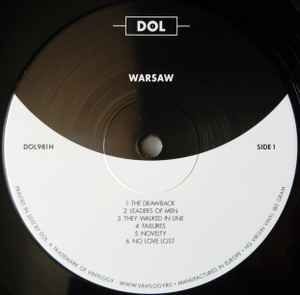 Image of Label Cover of LP - VG+/VG+ - WARSAW (JOY DIVISION), Warsaw (DOL; DOL981H, Europe 2018 Reissue, 180 Gram Vinyl), ,  - 3446273S