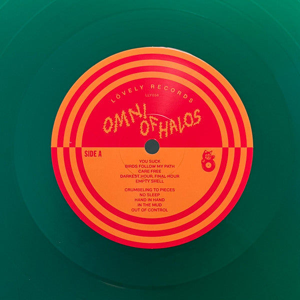 Image of Label Cover of LP - VG+/VG - OMNI OF HALOS, Omni Of Halos (L vely; LLY056, Sweden 2022, Insert & Black Inner, Limited to 500 Copies, Green Vinyl), Strong VG. Light hairlines. In hype stickered plastic outer.,  - 3426165E