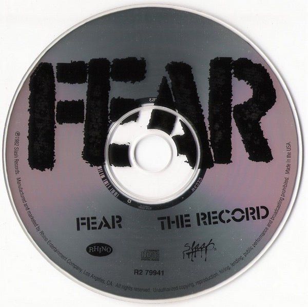 Image of Label Cover of CD - VG+/VG+ - FEAR, The Record (Slash; R2 79941, US 2003 Reissue, Jewel Case), ,  - 3416479C
