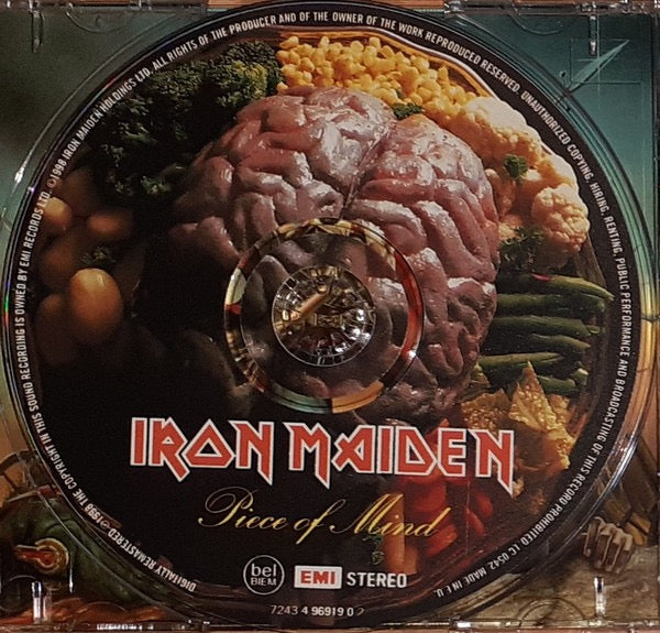 Image of Label Cover of CD - VG+/VG - IRON MAIDEN, Piece Of Mind (EMI; 7243 4 96919 0 2, Europe 1998 Reissue, Jewel Case), ,  - 3416482C