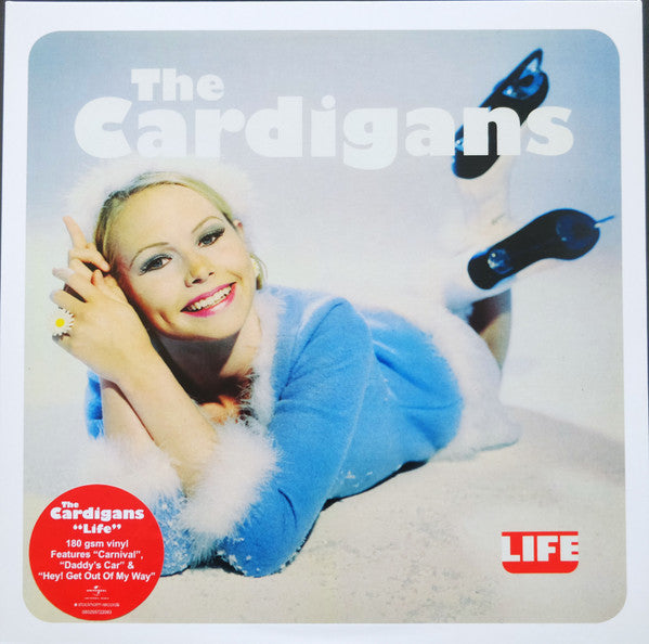 Image of Front Cover of LP - EX/EX - THE CARDIGANS, Life (Stockholm Records; 060255722093, Europe 2019 Reissue, Inner), Opened instore, still in hype stickered shrinkwrap.,  - 3426171E