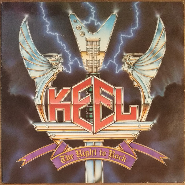 Image of Front Cover of LP - VG+/VG+ - KEEL, The Right To Rock (Vertigo; VERL 26, UK 1985), ,  - 3416442C