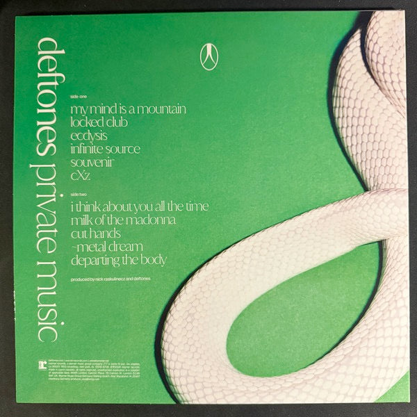 Image of Back Cover of LP - VG+/VG+ - DEFTONES, Private Music (Reprise Records; 093624832355, Europe 2025, Booklet & Inner), ,  - 3446302S