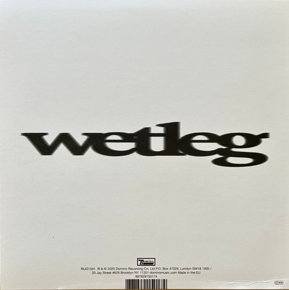 Image of Back Cover of 7" - VG+/VG+ - WET LEG, CPR /Davina Mccall (Domino; RUG1501, Worldwide 2025, Picture Sleeve), ,  - 3456172S
