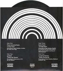 Image of Back Cover of 2x7" - VG/VG - VARIOUS, Alice Cooper Tribute (Sub Pop; SP 121, US 1991, Picture Sleeve, Limited Edition of 5,500), , A These Immortal Souls   Luney TuneB Gumball   Under My WheelsC Sonic Youth - Is It My BodyD Laughing Hyenas   Public Animal - 3456173S