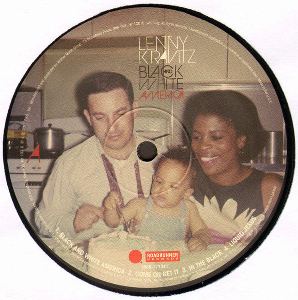 Image of Label Cover of 2xLP - VG+/VG - LENNY KRAVITZ, Black And White America (Roadrunner Records; 1686-177041, US 2011, Gatefold, 2 Inners), Strong VG, light hairlines, storage marks. Still in hype stickered shrinkwrap. ,  - 3426174E