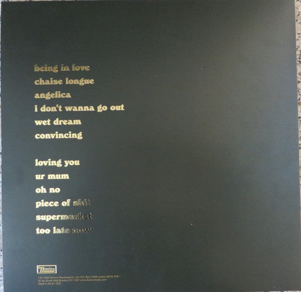 Image of Back Cover of LP - VG+/EX - WET LEG, Wet Leg (Domino; WIGLP496XM, USA & Europe 2022, Clear, Deluxe Edition, Limited Edition, Stereo, With 7''), 3cm Split Top Sleeve Thats Been Coloured In Black Pen,  - 3446332S