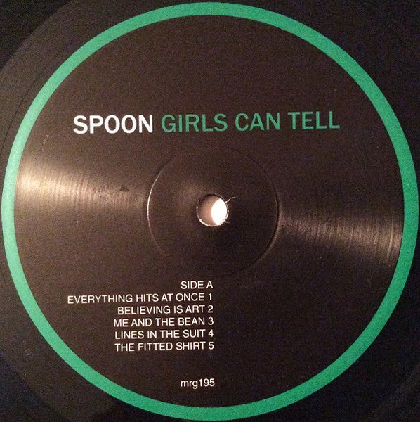 Image of Label Cover of LP - EX/VG - SPOON, Girls Can Tell (Merge Records; MRG195, US 2008, Inner), Paper scuffs, light hairlines. Still in hype stickered shrinkwrap.,  - 3426205E